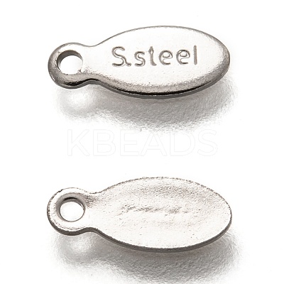 Tarnish Resistant 304 Stainless Steel Slice Chain Tabs STAS-Z024-06P-1