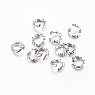 Tarnish Resistant 304 Stainless Steel Open Jump Rings STAS-H437-3x0.6mm-1