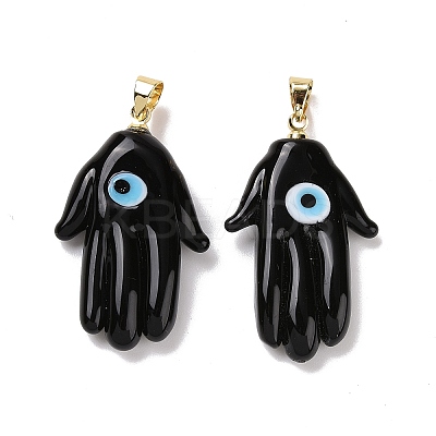 Handmade Lampwork Pendants LAMP-P057-02G-02-1