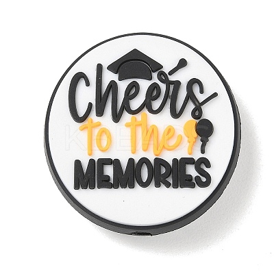 Graduation Theme Silicone Beads SL-CBAF318-B05-1