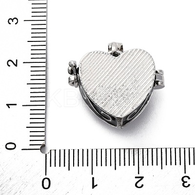 Brass Enamel Locket Pendants KK-F894-15P-03-1