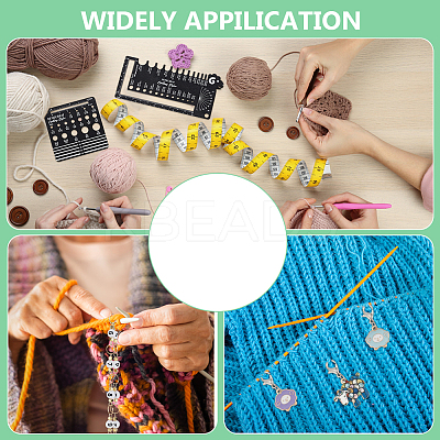 Wood Knitting Gauge Rulers DIY-BC0013-26-1