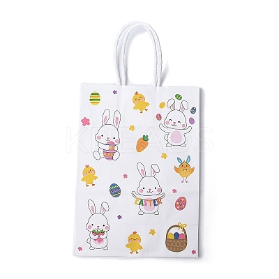 Easter Rectangle Kraft Paper Handbags CARB-U002-01C-1