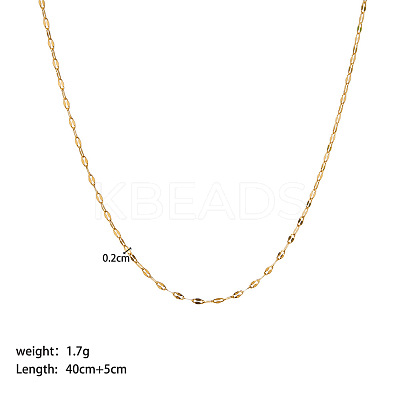 Stainless Steel Coffee Bean Chain Necklaces PW-WG8A4BA-09-1