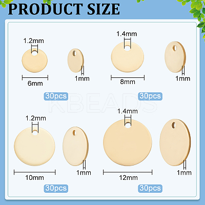 120Pcs 4 Style 201 Stainless Steel Laser Cut Charms STAS-BC0003-72-1