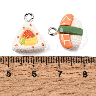 Sushi Opaque Resin Pendants RE-CBA814E-03-1