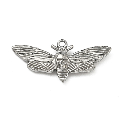 304 Stainless Steel Pendants STAS-P446-06P-1
