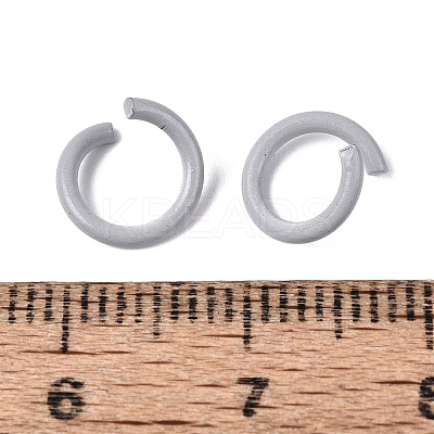 Spray Painted Iron Open Jump Rings IFIN-T017-04B-29-1