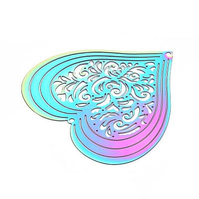 201 Stainless Steel 3D Rotating Hanging Wind Spinner STAS-T064-99-1