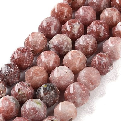 Natural Plum Blossom Jasper Beads Strands G-NH0021-A20-02-1