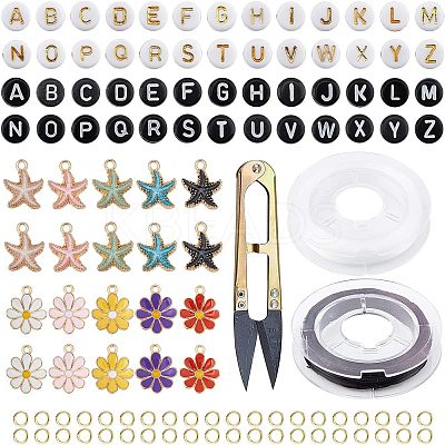 DIY Children's Day Themed Stretch Bracelets Making Kits DIY-CA0001-70-1