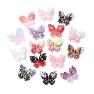 Luminous Two Tone Resin Beads RESI-C073-17-1