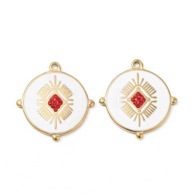 PVD Vacuum Plating 201 Stainless Steel Enamel Pendants STAS-J401-VC981-1