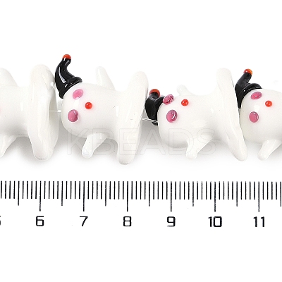 Handmade Lampwork Beads Strands LAMP-P066-05-1