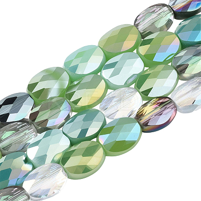 3 Strands Electroplate Glass Beads Strands EGLA-PA0001-25A-1