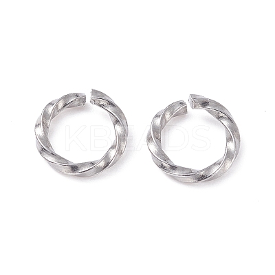 Tarnish Resistant 304 Stainless Steel Open Jump Rings STAS-F191-12P-B-1