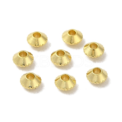 Rack Plating Brass Spacer Beads KK-P246-05G-1