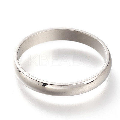 Non-Tarnish 304 Stainless Steel Plain Band Rings RJEW-B0006-7-03P-1