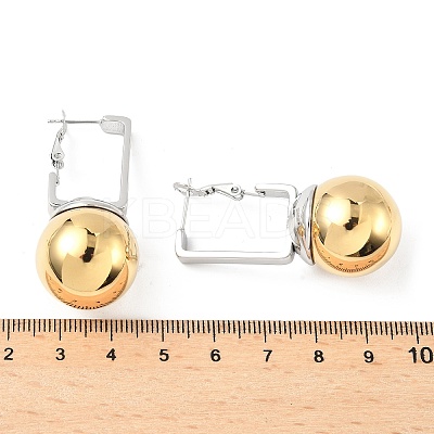 304 Stainless Steel Hoop Earrings EJEW-V015-03GP-1