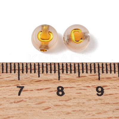 Luminous Transparent Acrylic Beads OACR-P037-01B-C-1