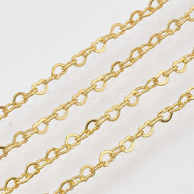 Soldered Brass Heart Chains CHC-T008-03G-1