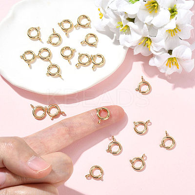 SHEGRACE Brass Spring Ring Clasps XGRPCN257-222G-1
