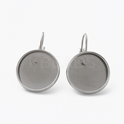 Tarnish Resistant 304 Stainless Steel Leverback Earring Findings STAS-L253-005B-P-1