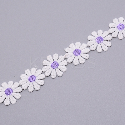 Polyester Lace Trim OCOR-WH0033-55E-1