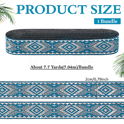 Ethnic Style Embroidery Polyester Ribbons OCOR-WH0109-042B-02-1