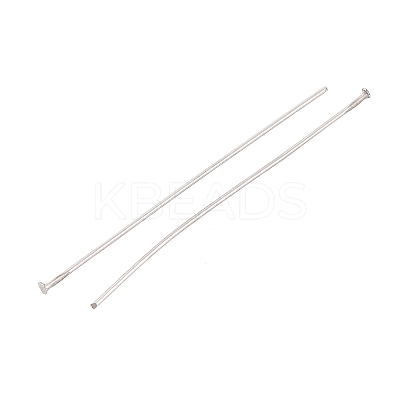 Tarnish Resistant Jewelry Tools and Equipment Decorative Stainless Steel Flat Head Pins X-STAS-E023-0.6x40mm-1