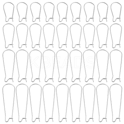 80Pcs 4 Styles 304 Stainless Steel Hoop Earring Findings STAS-BBC0005-93-1