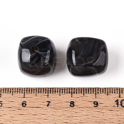 Opaque Acrylic Beads X-OACR-ZX006-33N-1
