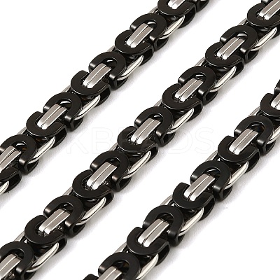201 Stainless Steel Byzantine Chains SA-E001-14BP-04-1