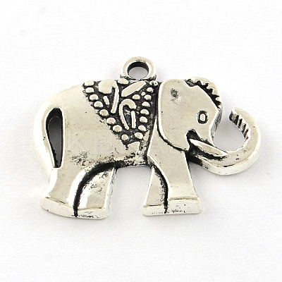 Elephant Tibetan Style Alloy Pendants LS-TIBEP-R344-52AS-LF-1