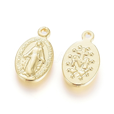 Brass Charms X-KK-G389-24G-1
