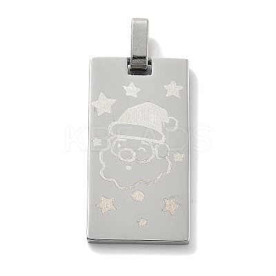 Christmas 304 Stainless Steel Pendants STAS-Z098-37P-1