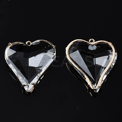 Transparent Glass Pendants LS-GLAA-Q088-022-1