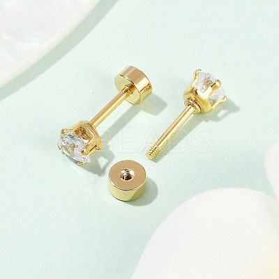 Heart Glass Ear Fake Plugs EJEW-H105-25G-B-1
