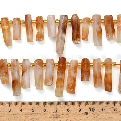 Heated Natural Citrine Beads Strands G-F829-A15-01-1