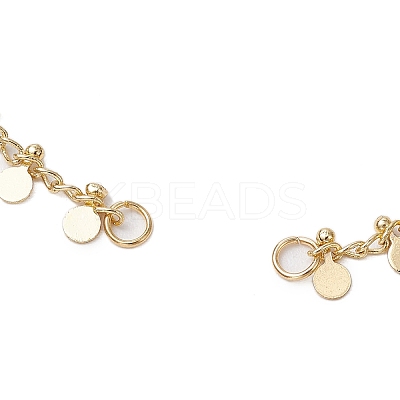 Brass Curb Chain Bracelet Makings AJEW-JB01323-1