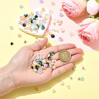 50Pcs Resin Pendants PALLOY-YW00104-01-1