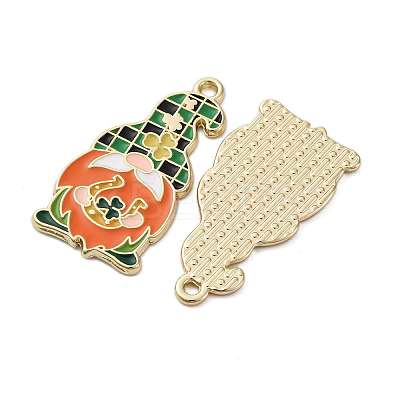 Saint Patrick's Day Alloy Enamel Pendants ENAM-V002-02F-G-1