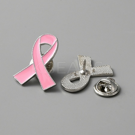 Awareness Ribbon Enamel Pin JEWB-WH0029-29C-1