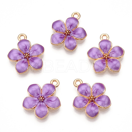 Zinc Alloy Enamel Pendants PALLOY-I124-10G-D-1