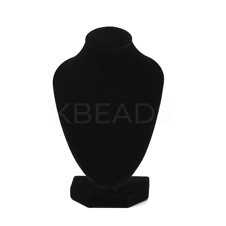 MDF Covered with Velveteen Bust Shaped Necklace Display Stands ODIS-S015-01A-1