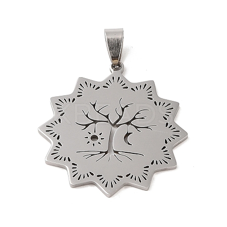 Non-Tarnish 201 Stainless Steel Pendants STAS-s126-05P-1