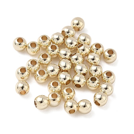 Rack Plating Brass Round Beads KK-A235-01LG-01-1