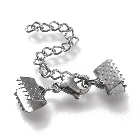 Tarnish Resistant 304 Stainless Steel Curb Chain Extender LS-STAS-K195-25P-06-1
