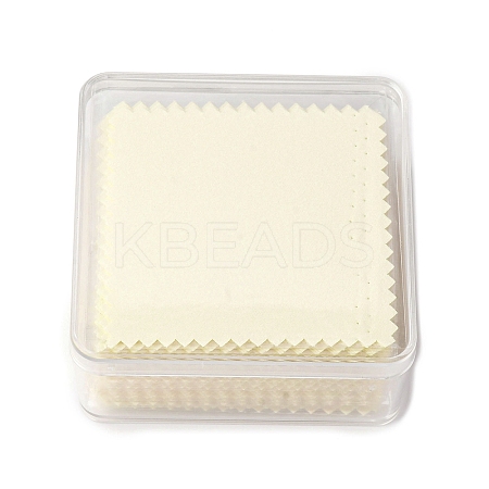 50Pcs Silver Polishing Cloth AJEW-A068-01A-1