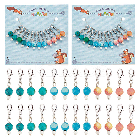 Round Stitch Markers HJEW-AB00283-1